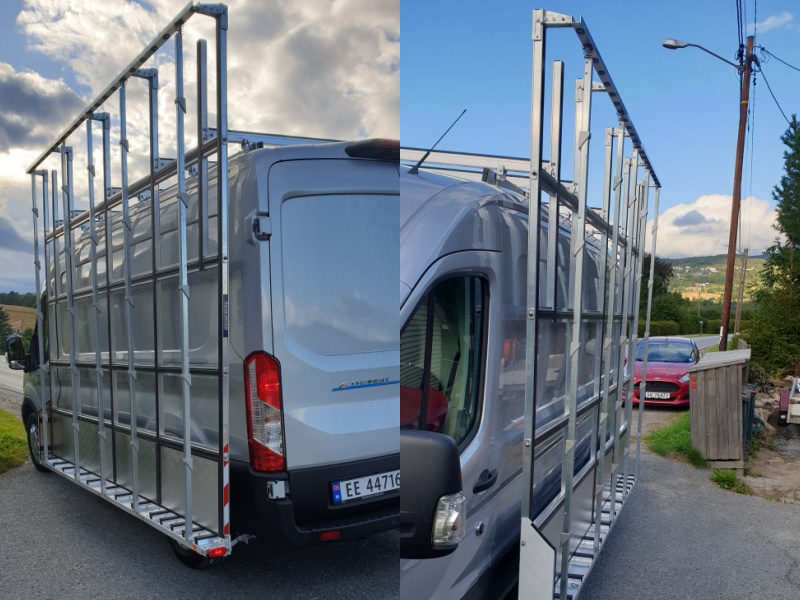 Tekimex-Utvendig glass stativ / XXL / Ford Transit - CarOffice AS